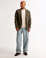 Oversized Marled Crew Sweater