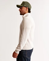 Merino Wool-Blend Quarter-Zip Sweater