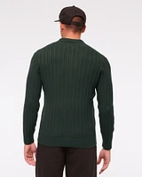 Long-Sleeve Zip Sweater Polo