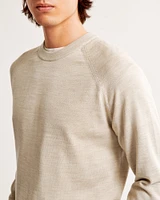 Merino Wool-Blend Crew Sweater