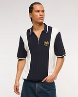 Cadillac Zip Sweater Polo