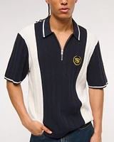 Cadillac Zip Sweater Polo