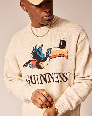 Oversized Guinness Graphic Crew Sweater