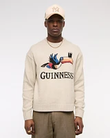 Oversized Guinness Graphic Crew Sweater