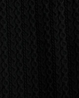 Cable Button-Through Sweater Polo