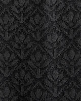 Jacquard Pattern Button-Through Sweater Polo