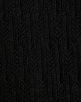 Merino Wool-Blend Cable Crew Sweater