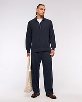 Oversized Quarter-Zip Sweater