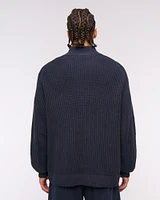Oversized Quarter-Zip Sweater