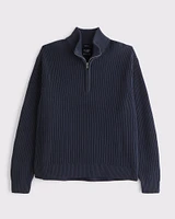 Oversized Quarter-Zip Sweater
