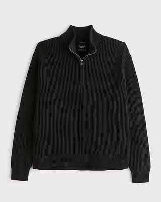 Oversized Quarter-Zip Sweater