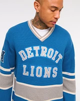 Detroit Lions Hockey Jersey-Inspired Sweater