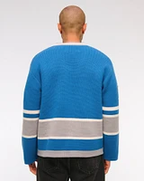 Detroit Lions Hockey Jersey-Inspired Sweater