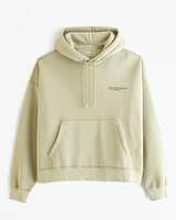 Logo Cropped Popover Hoodie