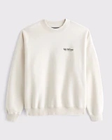 Sporty Graphic Crew Sweatshirt