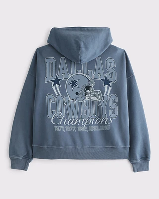 Dallas Cowboys Cropped Full-Zip Hoodie