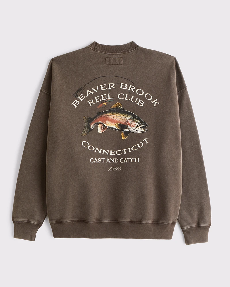 Ducks Graphic Crew Sweatshirt