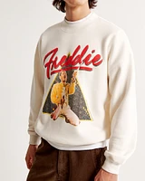 Pride Freddie Mercury Graphic Crew Sweatshirt