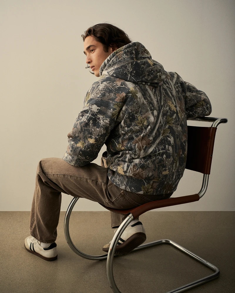 Essential Quilted Full-Zip Hoodie