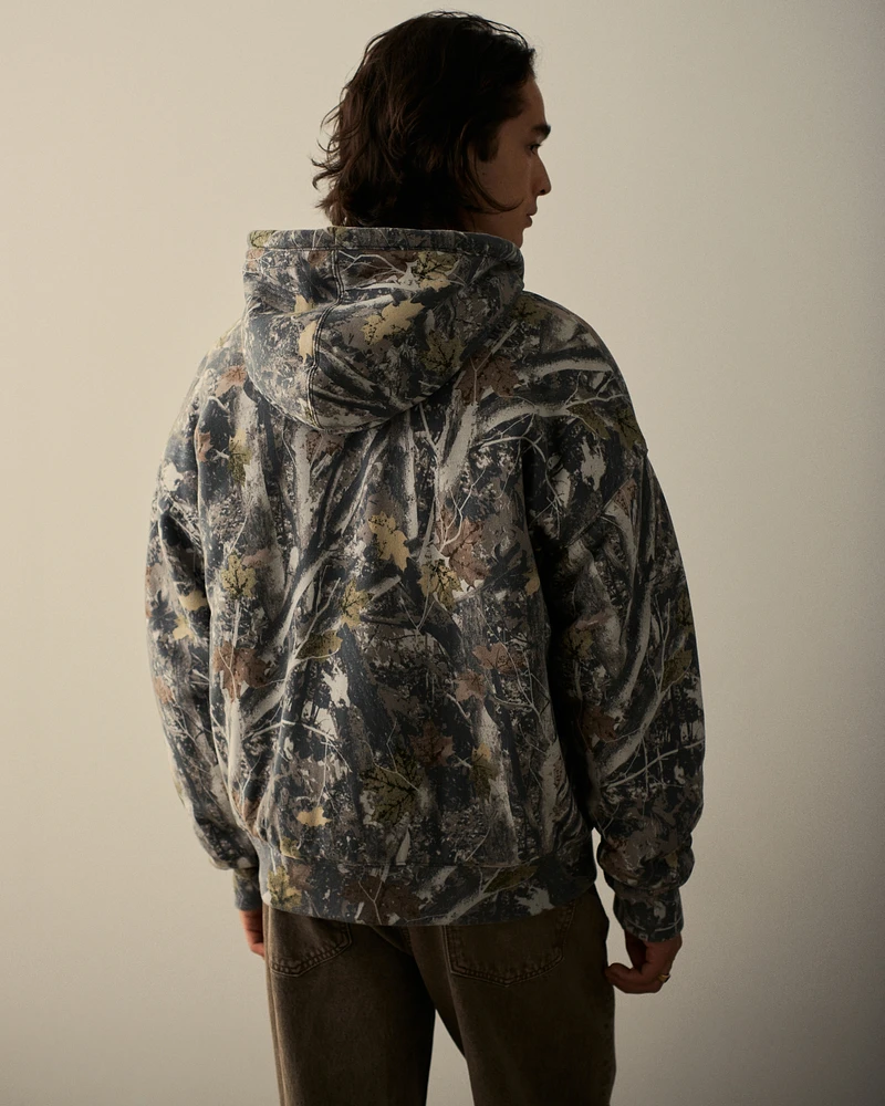 Essential Quilted Full-Zip Hoodie