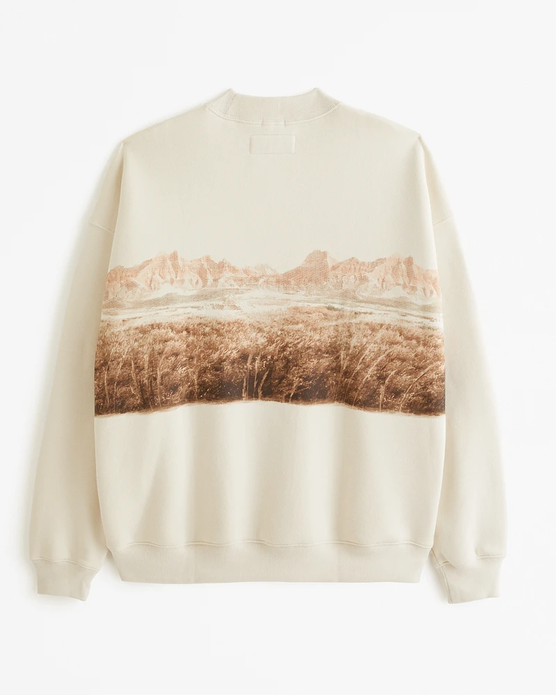 Badlands Graphic Crew Sweatshirt