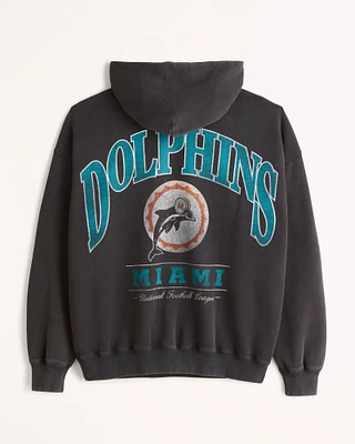 Miami Dolphins Graphic Popover Hoodie