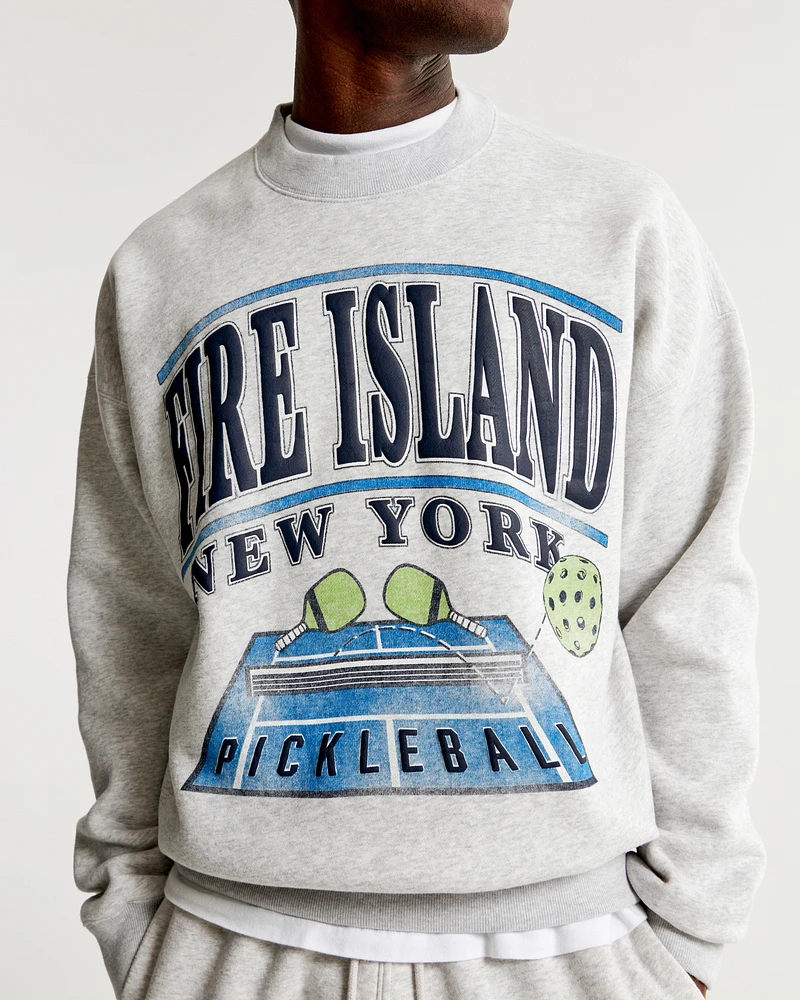 Fire Island Graphic Crew Sweatshirt