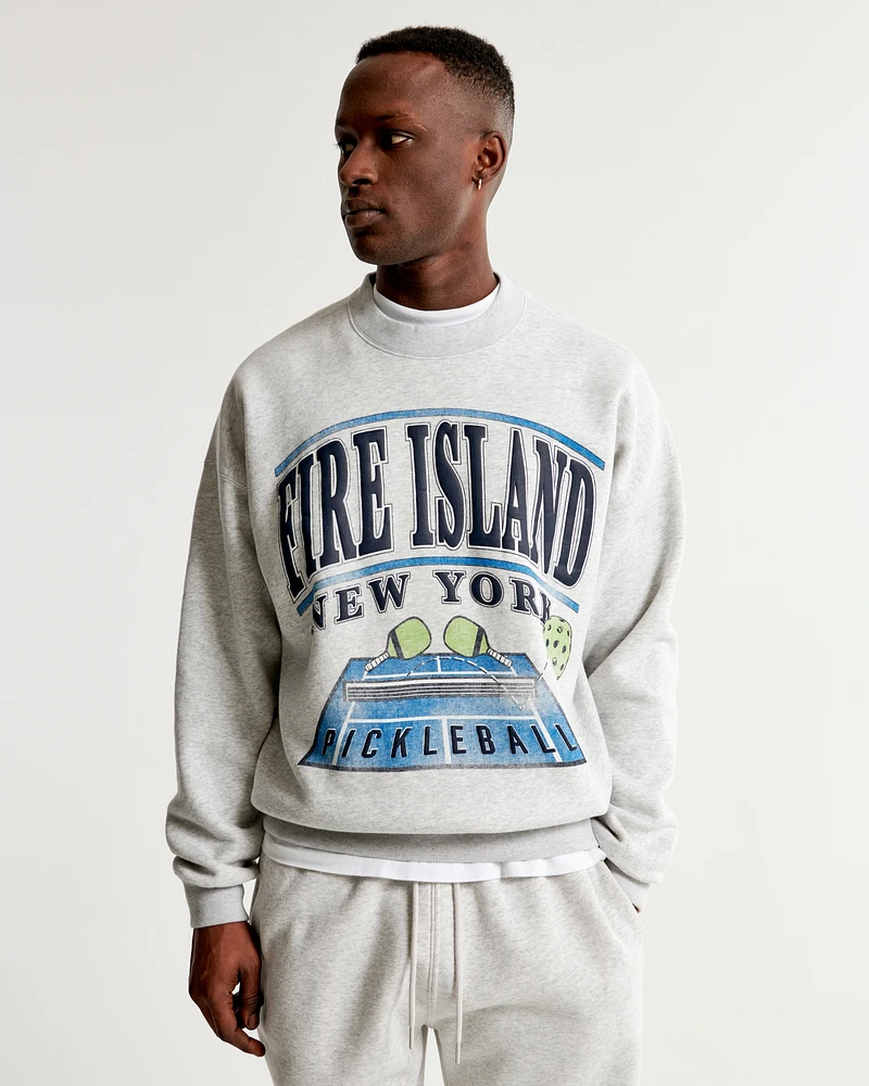 Fire Island Graphic Crew Sweatshirt