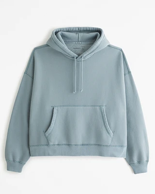 Boxy Cropped Popover Hoodie