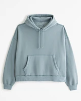 Boxy Cropped Popover Hoodie