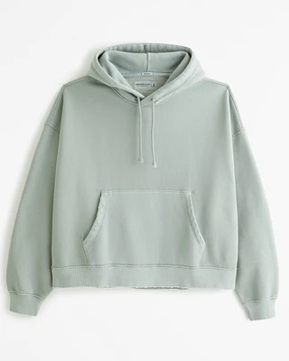 Boxy Cropped Popover Hoodie