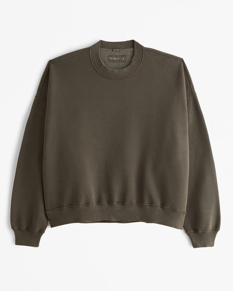 Cropped Essential Crew Sweatshirt
