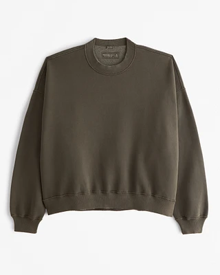 Cropped Essential Crew Sweatshirt