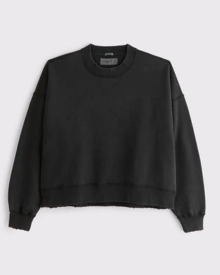 Essential Cropped Crew Sweatshirt