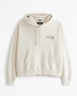 Sequoia Cropped Graphic Popover Hoodie