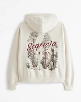 Sequoia Cropped Graphic Popover Hoodie