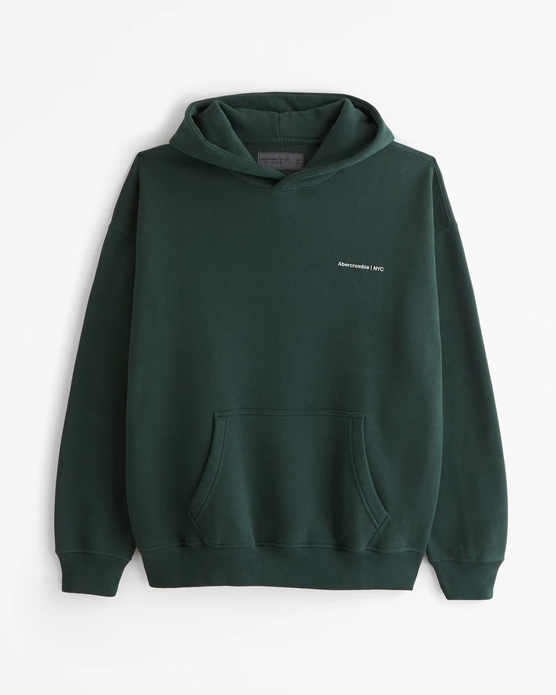 Micro-Logo Popover Hoodie