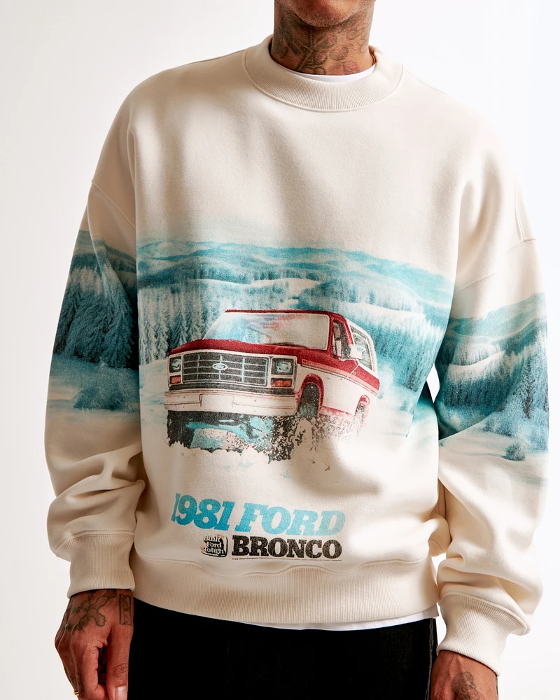 Bronco Graphic Crew Sweatshirt