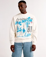 Calvin Johnson Graphic Crew Sweatshirt