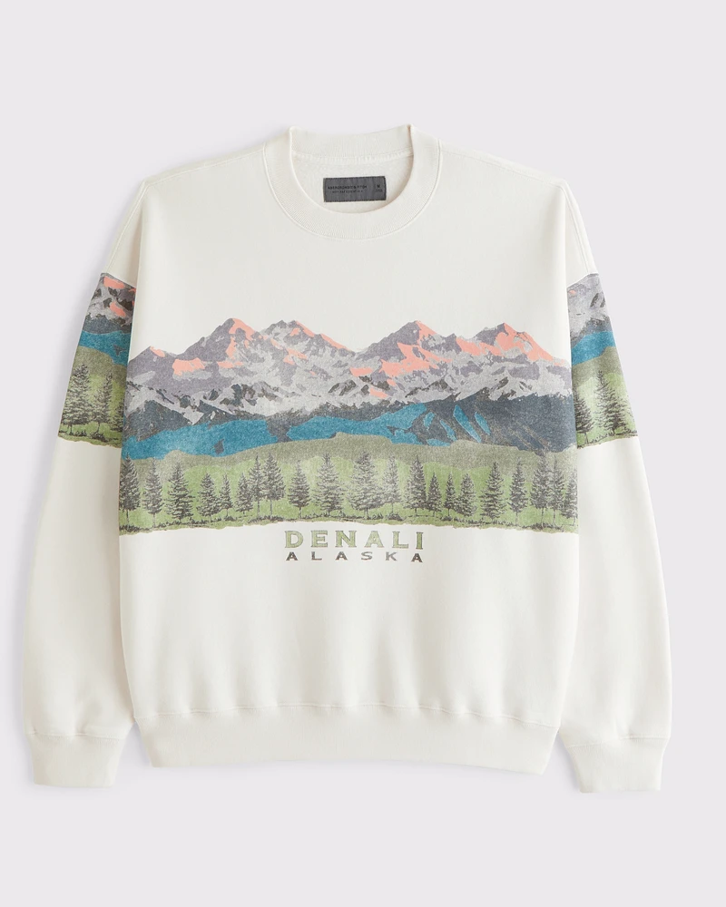 Glacier Graphic Crew Sweatshirt