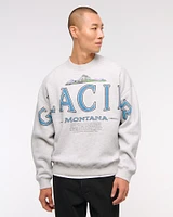 Glacier Graphic Crew Sweatshirt