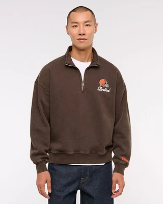 New England Patriots Half-Zip Sweatshirt