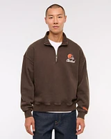 New England Patriots Half-Zip Sweatshirt