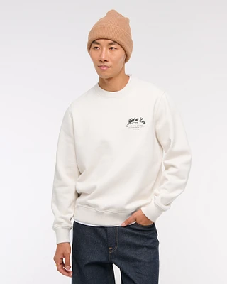 Premium Heavyweight Graphic Crew Sweatshirt