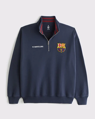 FC Barcelona Graphic Half-Zip Sweatshirt