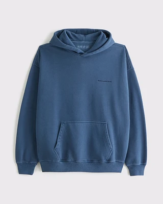 Micro-Logo Popover Hoodie