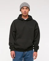 Micro-Logo Popover Hoodie