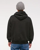 Micro-Logo Popover Hoodie