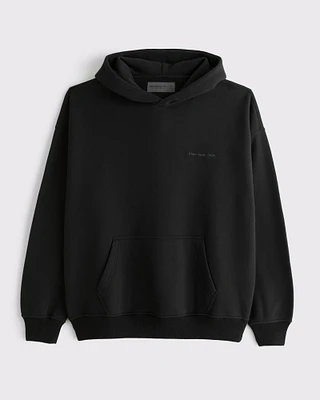 Micro-Logo Popover Hoodie