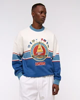 Nautical Graphic Crew Sweatshirt